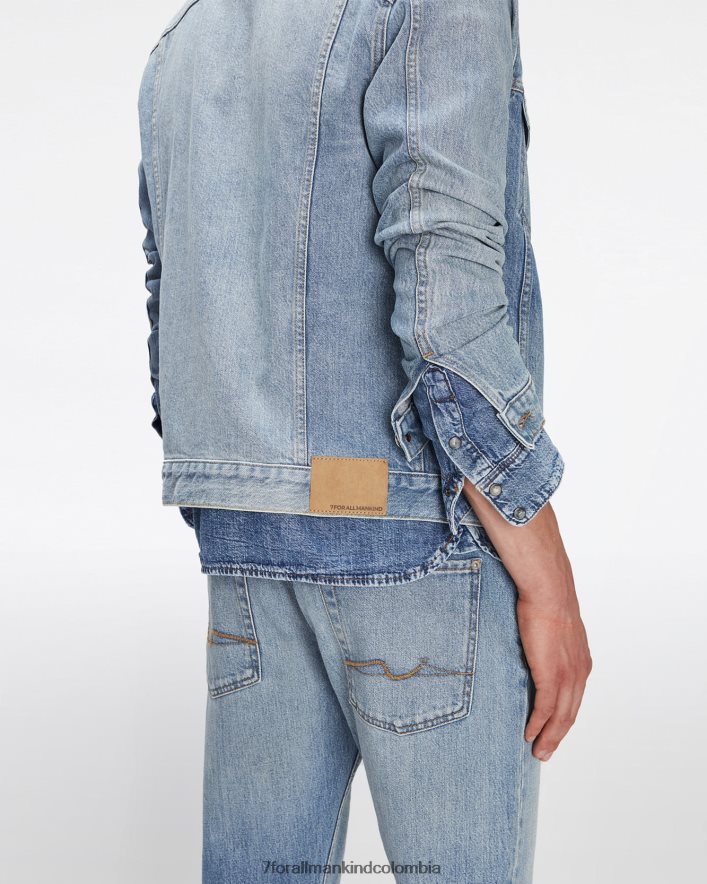 vestir 7 for All Mankind chaqueta de camionero perfecta en cascada JBNRD521