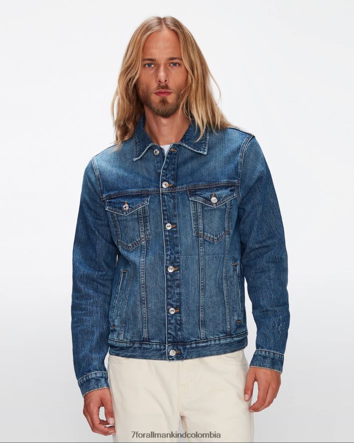 vestir 7 for All Mankind chaqueta de camionero perfecta en laguna JBNRD518