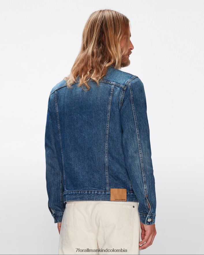vestir 7 for All Mankind chaqueta de camionero perfecta en laguna JBNRD518