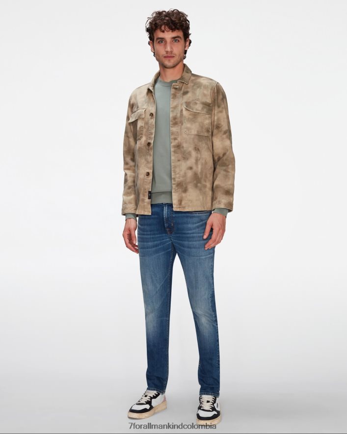 vestir 7 for All Mankind chaqueta de campo moderna en camuflaje abstracto JBNRD574