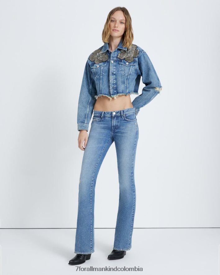 vestir 7 for All Mankind chaqueta estilo camionero corta en maribel JBNRD258