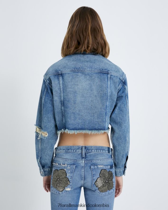 vestir 7 for All Mankind chaqueta estilo camionero corta en maribel JBNRD258