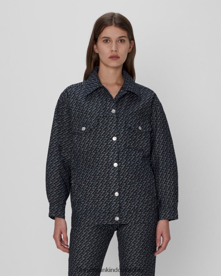 vestir 7 for All Mankind chaqueta trucker fácil en enjuague JBNRD300