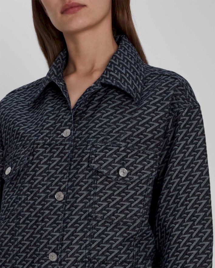 vestir 7 for All Mankind chaqueta trucker fácil en enjuague JBNRD300