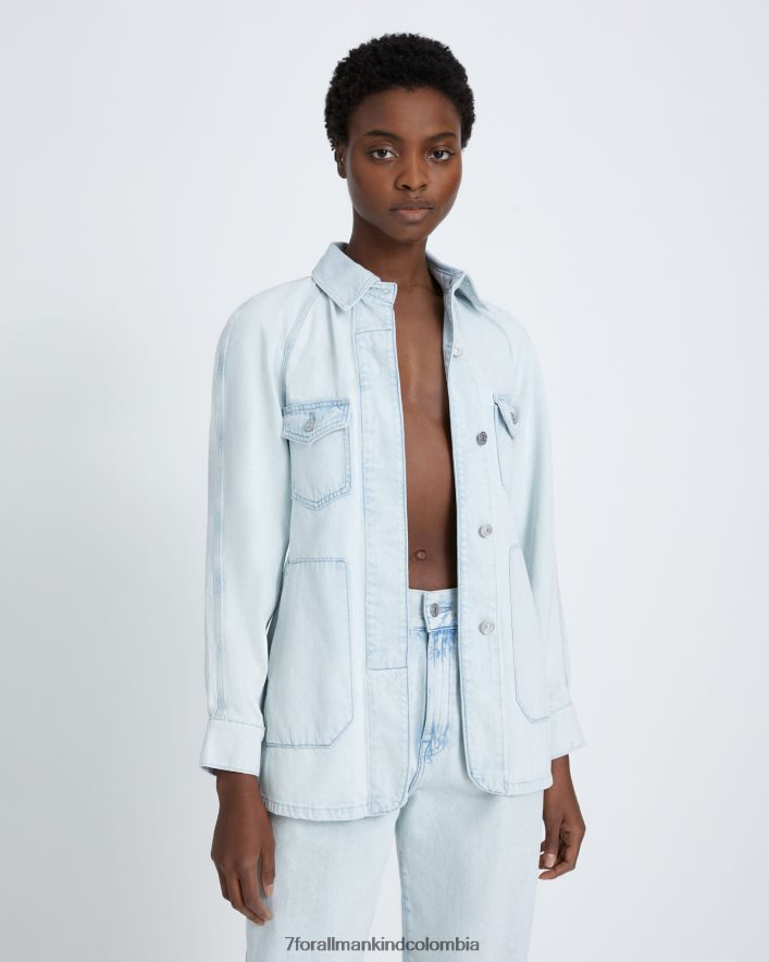 vestir 7 for All Mankind chaqueta vaquera de campo en isadora JBNRD244