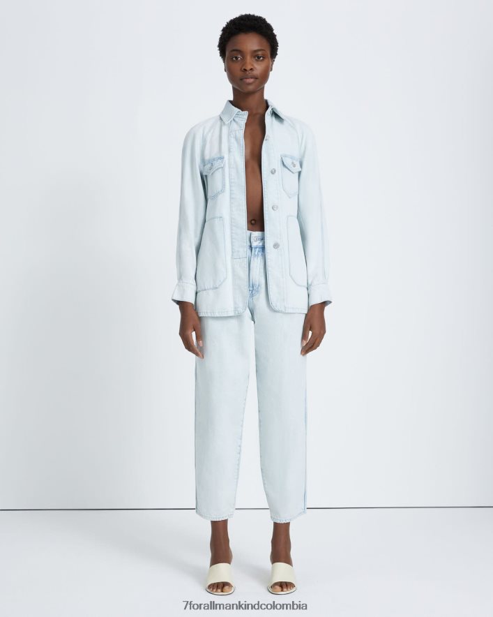 vestir 7 for All Mankind chaqueta vaquera de campo en isadora JBNRD244