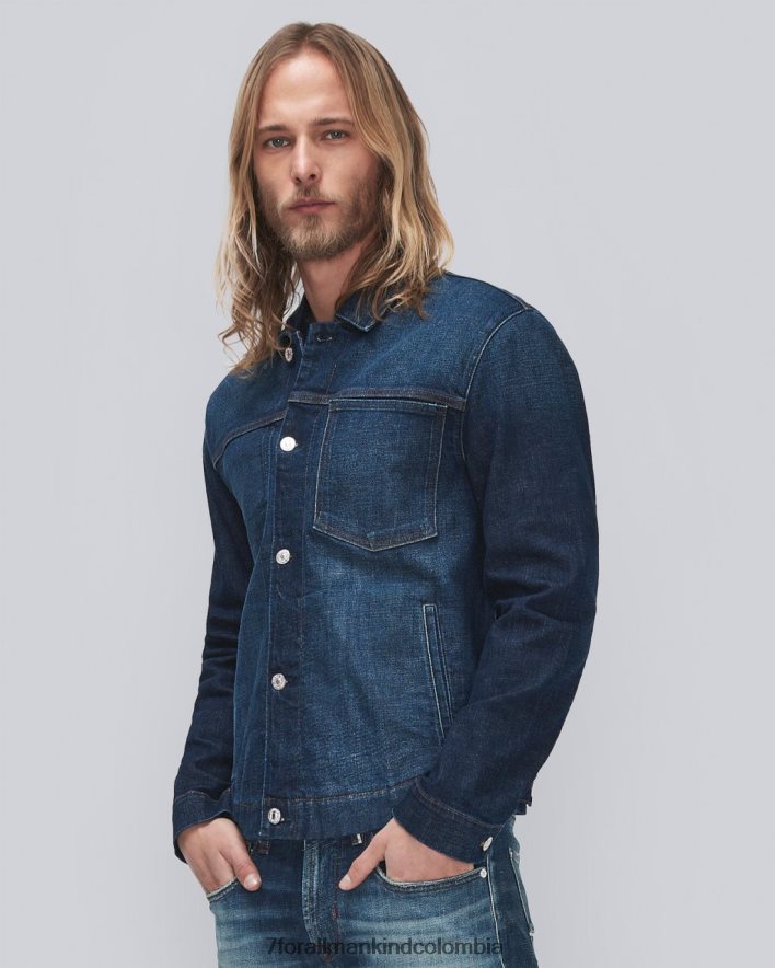 vestir 7 for All Mankind orillo la chaqueta de camionero mojo en frontier JBNRD683