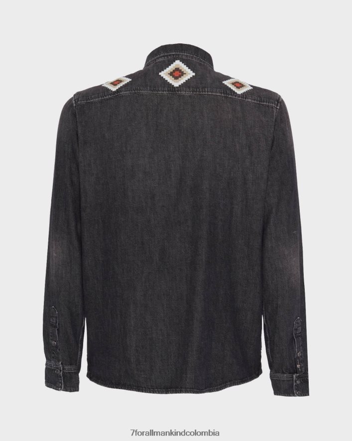 vestir 7 for All Mankind sobrecamisa estilo western de trotamundos JBNRD612