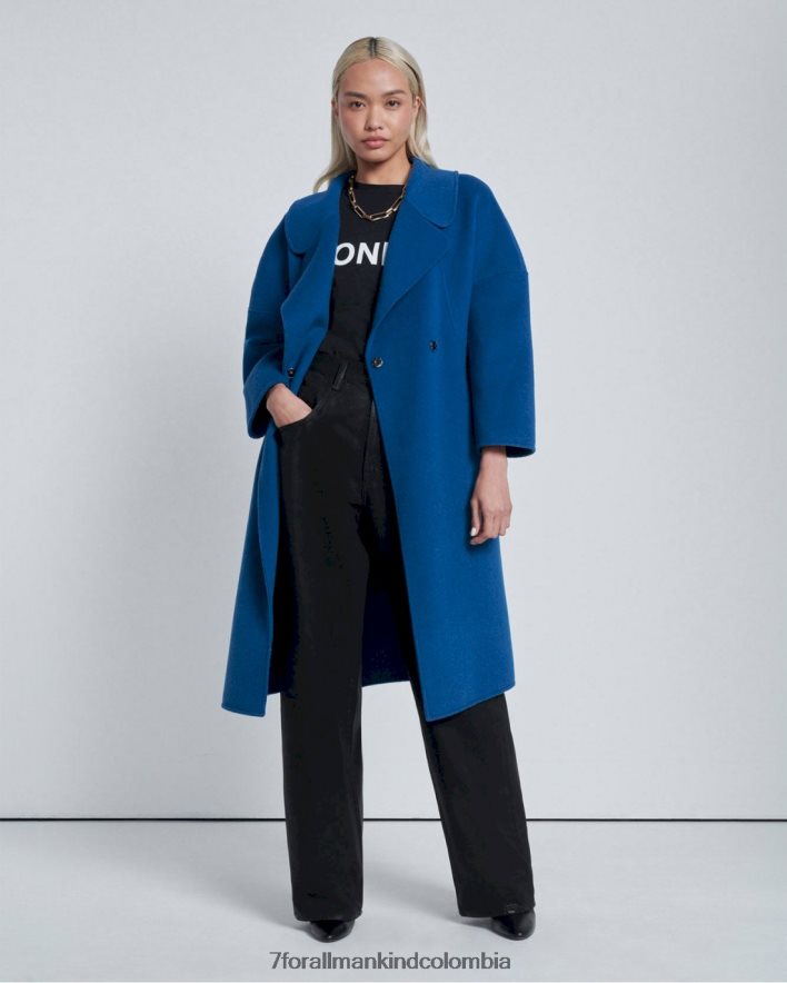 vestir 7 for All Mankind abrigo capullo con vuelo en tinta JBNRD458