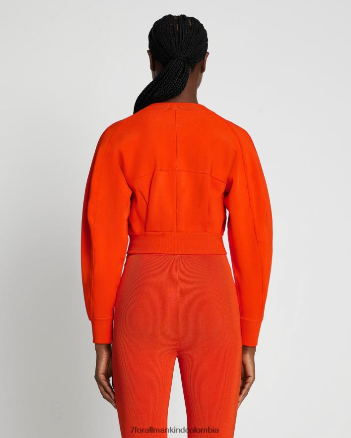 vestir 7 for All Mankind bomber corta de canalé en koi JBNRD463