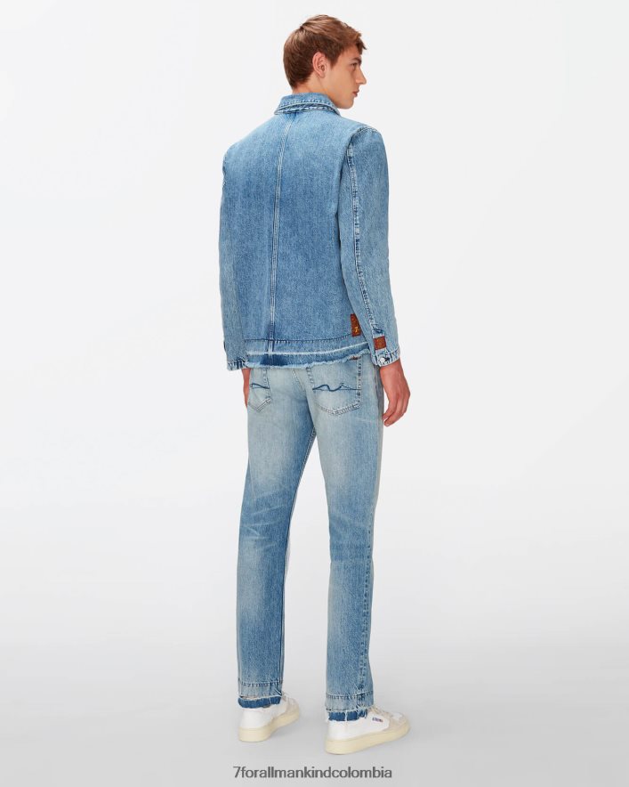 vestir 7 for All Mankind sobrecamisa de trabajo en azul vintage JBNRD576
