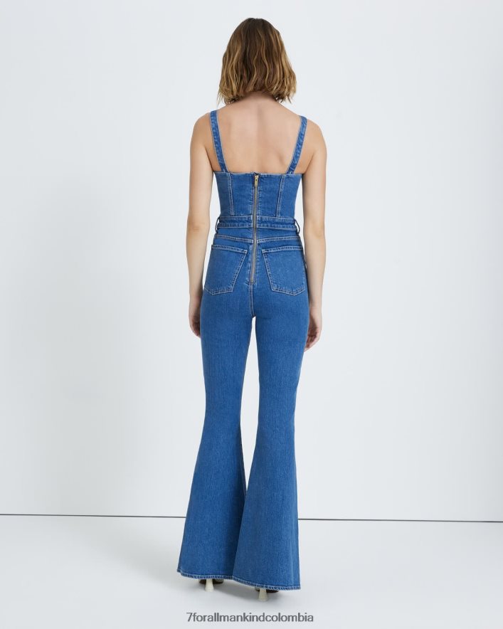 vestir 7 for All Mankind Mono largo de denim con vuelo de belleza Diana JBNRD203