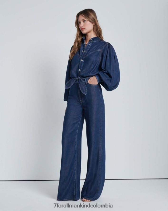 vestir 7 for All Mankind Mono largo denim lustre jo de Curioso JBNRD97