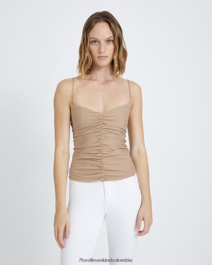 vestir 7 for All Mankind Camisola fruncida en rubor JBNRD373
