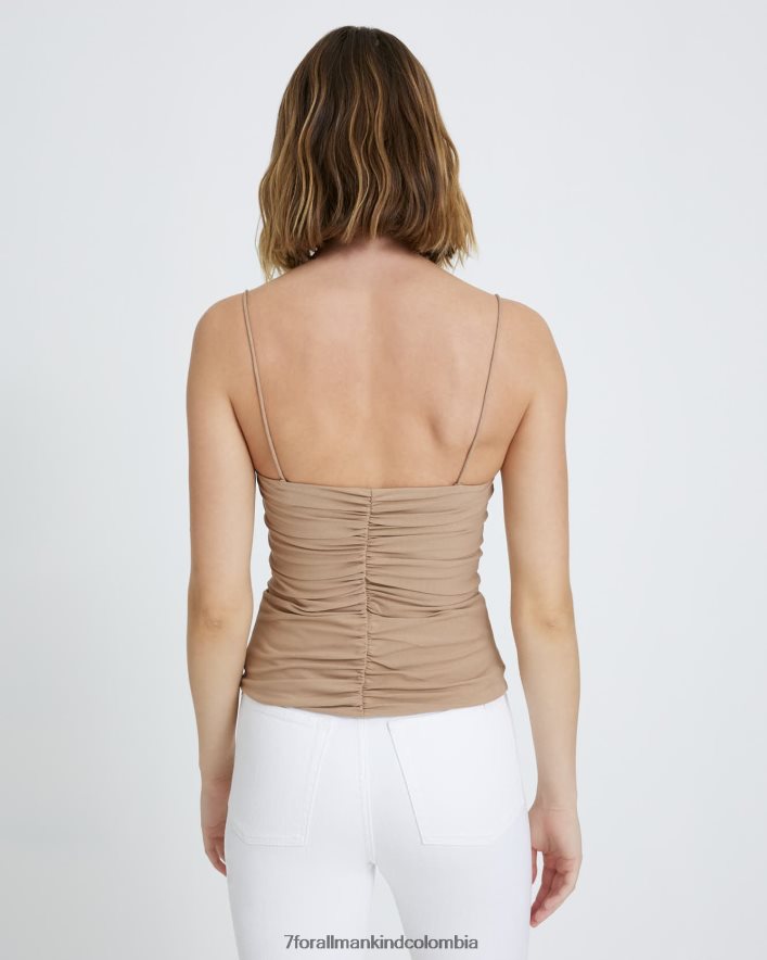 vestir 7 for All Mankind Camisola fruncida en rubor JBNRD373