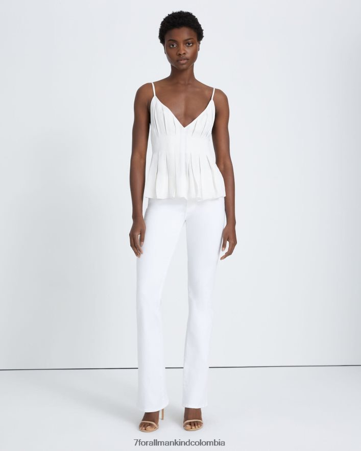 vestir 7 for All Mankind Camisola pintuck en blanco antiguo JBNRD385