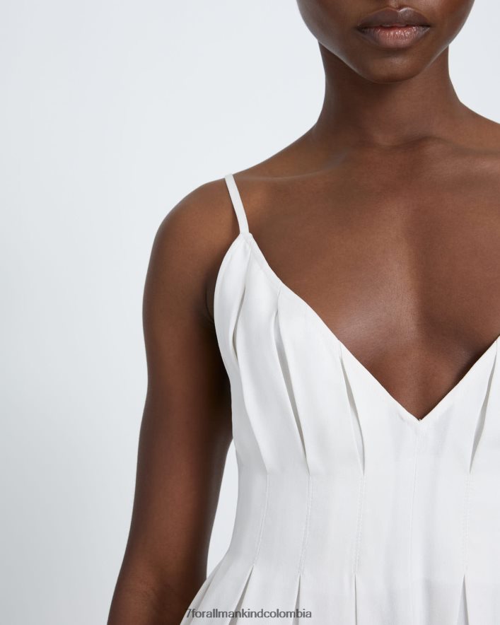 vestir 7 for All Mankind Camisola pintuck en blanco antiguo JBNRD385