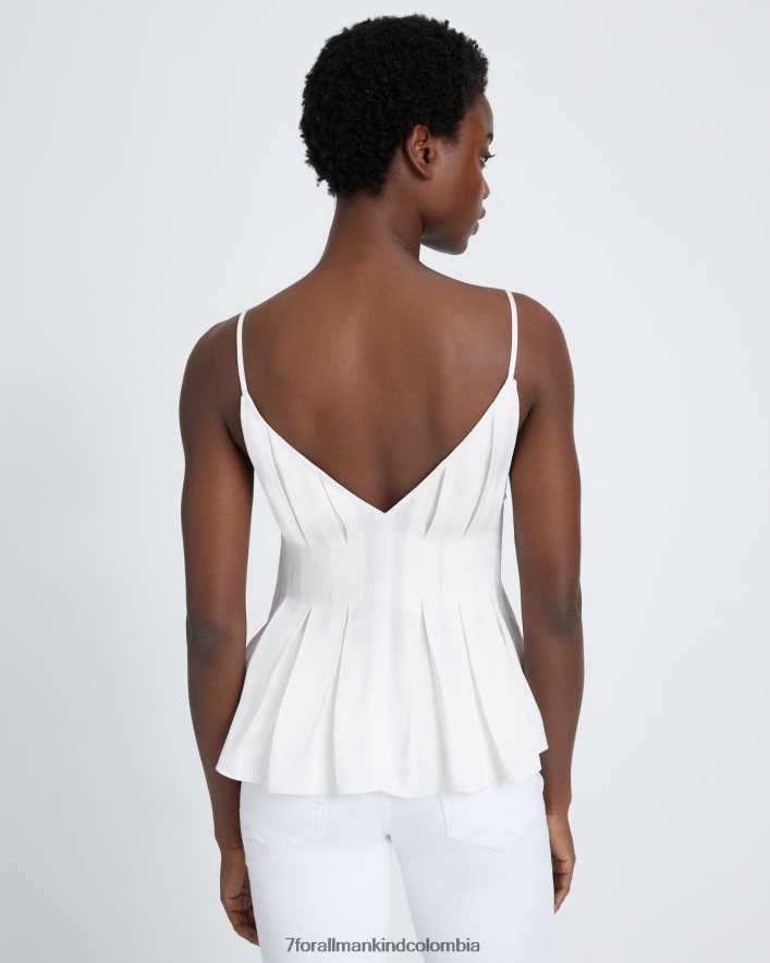 vestir 7 for All Mankind Camisola pintuck en blanco antiguo JBNRD385