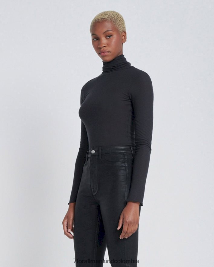 vestir 7 for All Mankind jersey de cuello alto básico en jet set JBNRD412