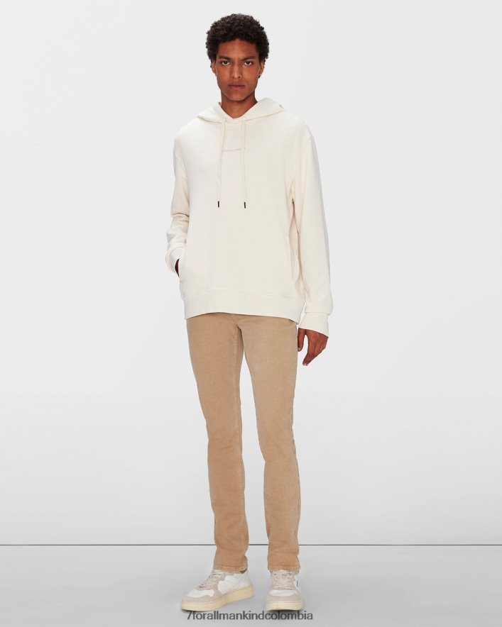 vestir 7 for All Mankind Sudadera con capucha color crudo con tinte mineral JBNRD826