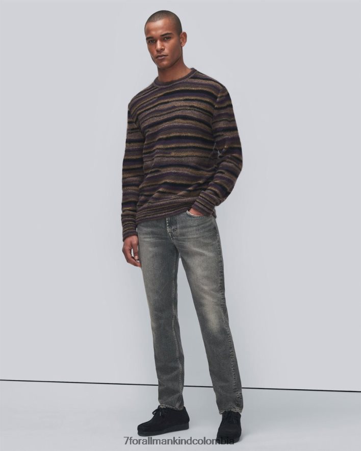 vestir 7 for All Mankind Jersey a rayas en violeta vintage JBNRD848