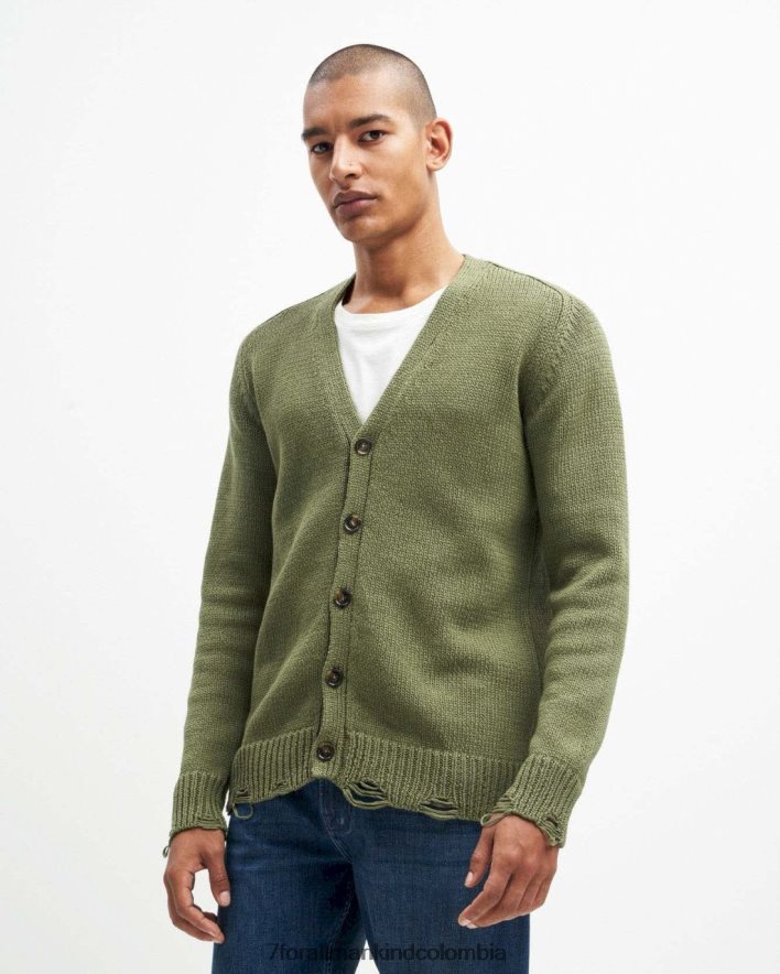 vestir 7 for All Mankind cárdigan desgastado en estilo militar JBNRD842