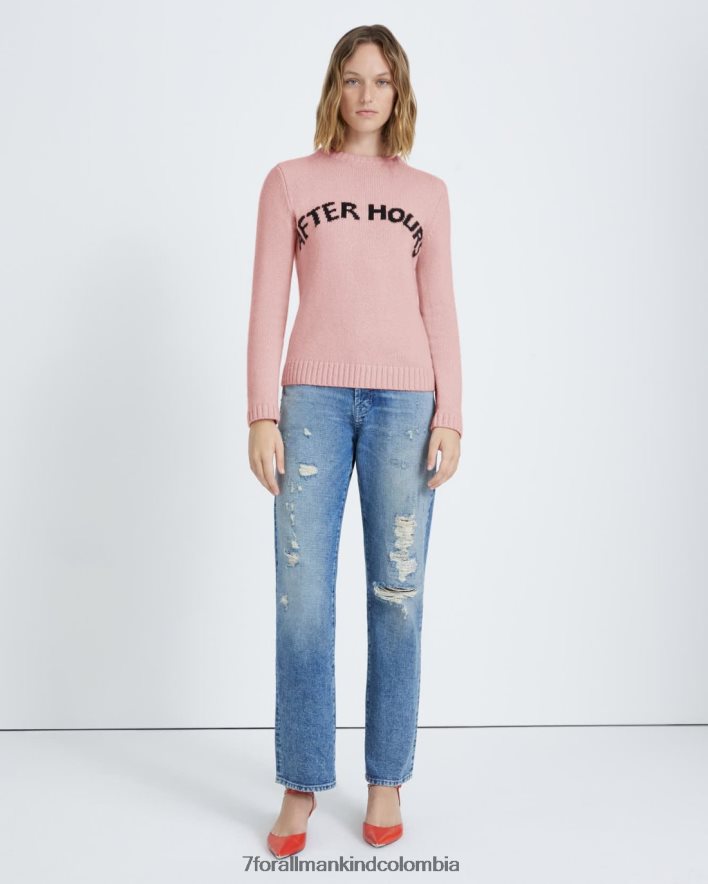 vestir 7 for All Mankind suéter after hours en color melocotón JBNRD474