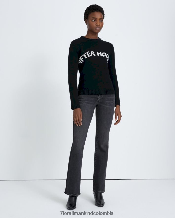 vestir 7 for All Mankind suéter negro after hours JBNRD473