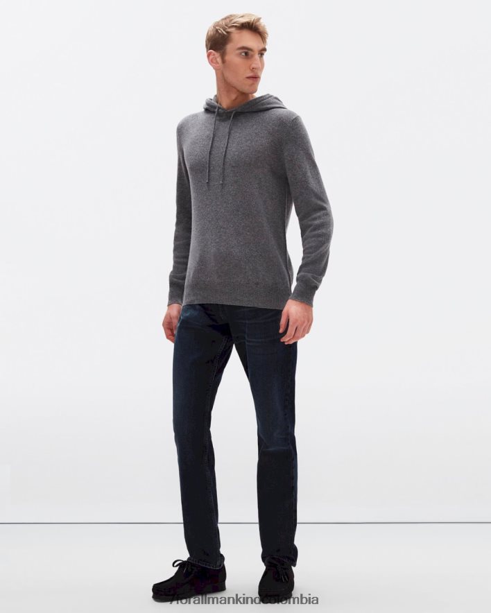 vestir 7 for All Mankind sudadera con capucha de cachemir en gris JBNRD839