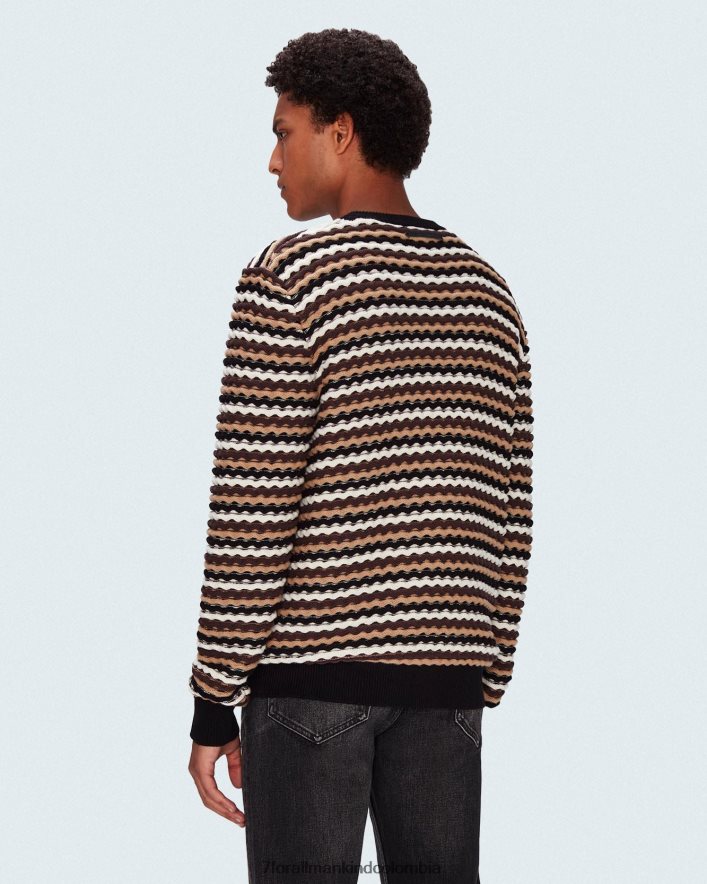vestir 7 for All Mankind tejido ondulado en multi JBNRD832