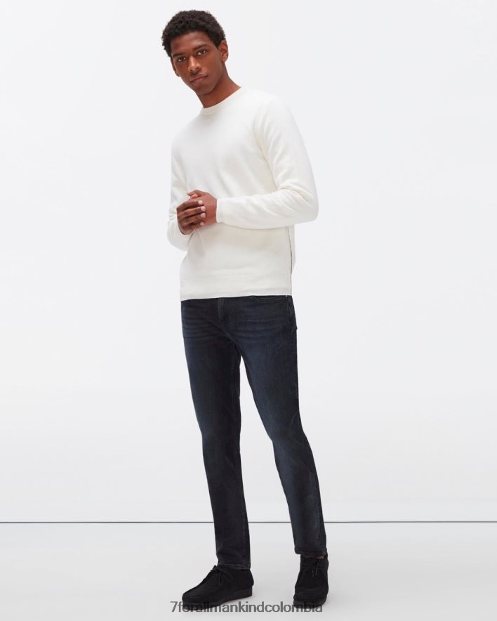 vestir 7 for All Mankind tripulación de cachemira en blanco roto JBNRD841