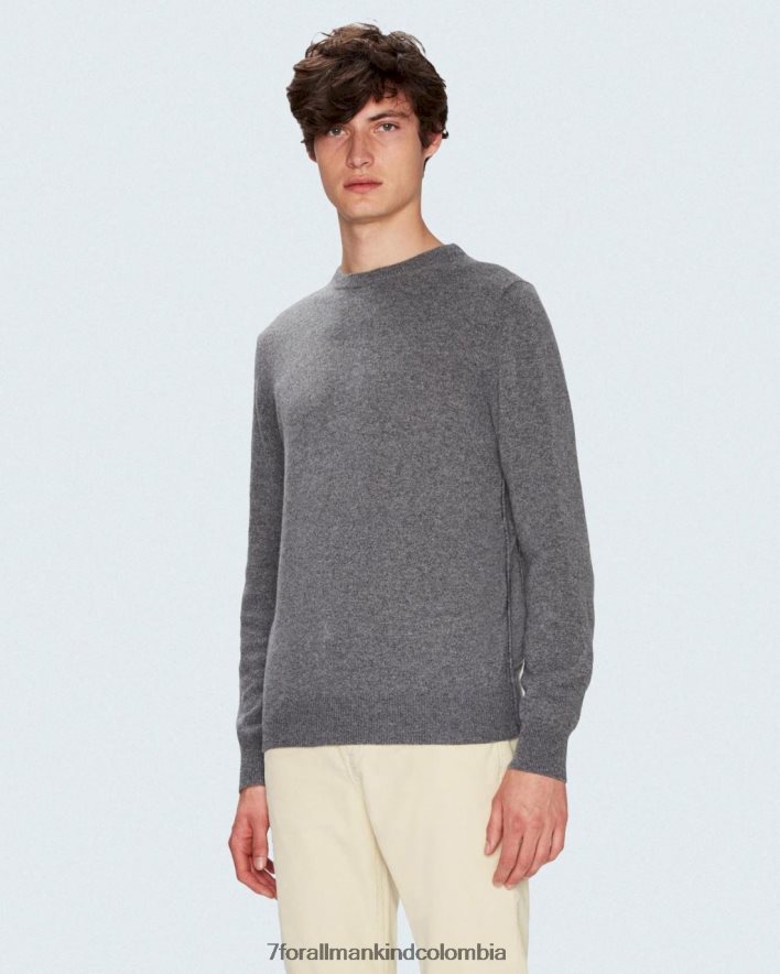 vestir 7 for All Mankind tripulación de cachemira en gris JBNRD840