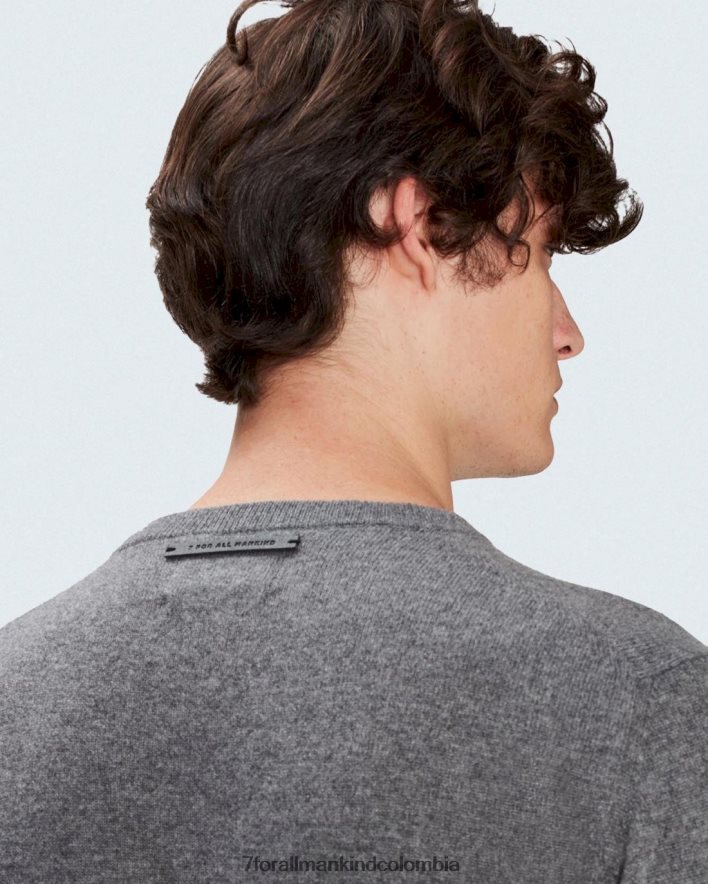 vestir 7 for All Mankind tripulación de cachemira en gris JBNRD840