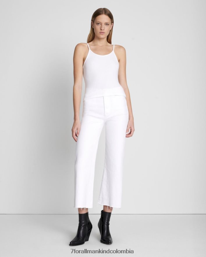 vestir 7 for All Mankind tanque fácil en blanco óptico JBNRD346